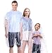 GINMIC Ponchos Family Pack Clear - 10 Pack Rain Ponchos for Kids and Adults, Clear Ponchos with Hood, Disposable Emergency Rain Ponchos for Family Travel, Camping, Hiking, Fishing, Backpacking