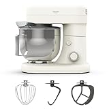 Martha Stewart 5.3Qt Stand Mixer, 12-Speed Tilt-Head Electric Kitchen Mixer with Stainless Steel Bowl, Dough Hook, Whisk & Beater, Splash Guard, Ideal for Baking Bread, Cake & Whipping, Linen Cream