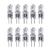 Vstar G4 12V 20W Halogen Bulb JC Type Bi-Pin Light,Clear, G4 Bi-pin Base, Halogen Light Bulb (20W 10Pack)