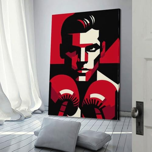 Poster géométrique abstrait WIZIGM cadre inclus pour habiller un mur vide