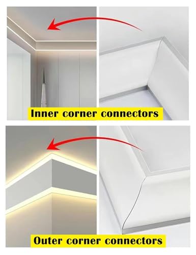 Difusor LED de aluminio de 3.5m para techos y suelos de cine en casa 5