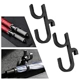 VKQTS 2PCS Double Car Umbrella Hook,No Drilling Car Umbrella Holder Stable Placement of Umbrellas for Trunks,Non-Wobbly Umbrellas Holder for Cars Interior Accessories as Cars Hooks