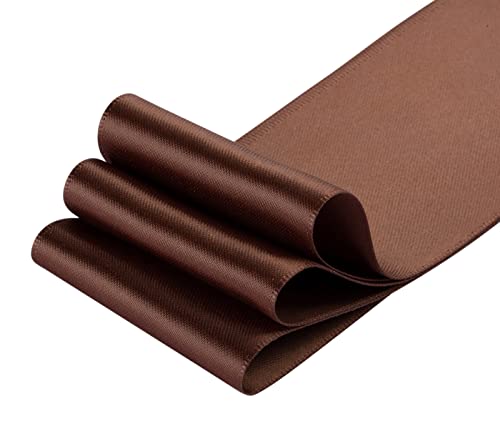 Double Faced Satin Ribbon, 50mm X 22M, Solid Polyester Craft Ribbon, Perfect for Gift Wrapping Crafts - Image 3