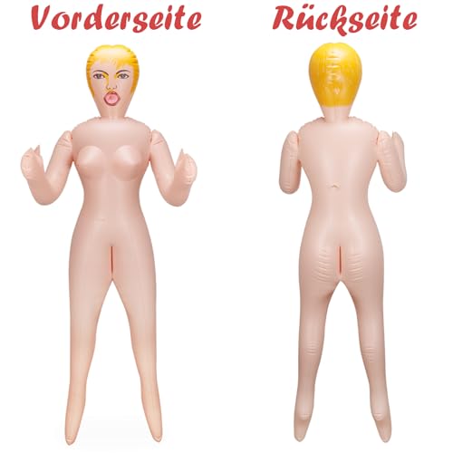 Sadodo Aufblasbare Frau PVC 150 cm,Puppen Sexy Women Gadget Erotik Scherzartikel Requisiten Party Dekoration Puppe Liebespuppen für Männer