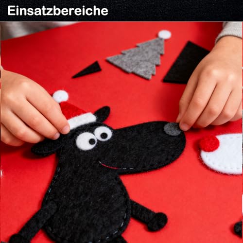 30 Stück Filzplatten Set in Grau, Schwarz, Weiß - 20x30cm (A4) Bastelfilz 1mm Dicke - Neutral Filzstoff für Modellbau, Nähen, Handarbeit, DIY & als Schutzunterlage