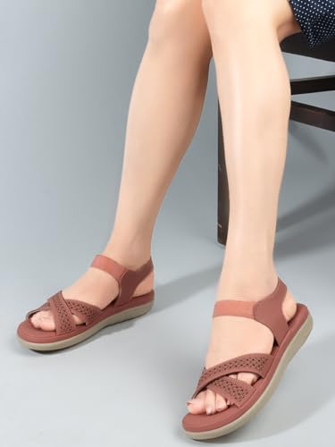 Image of TRASE Casual Flat Sandals For Women | Footwear For Woman | Flats | Women Sandals | Comfortable Sandals For Women And Girls | Softs And Stylish Sandal For Office And Daily Use