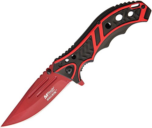 MTech USA MT-A907 Series Spring Assist Folding Knife, Straight Edge Blade, 4.75-Inch Closed