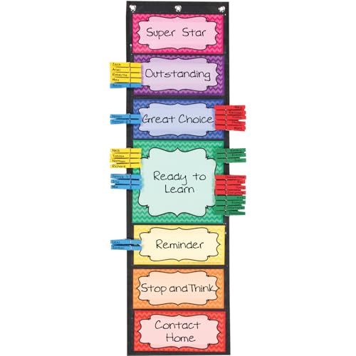 Really Good Stuff Classroom Behavior EZ-Tuck Clip-N-Track