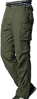 Jessie Kidden Mens Hiking Pants Convertible Quick Dry Lightweight Zip Off Outdoor Fishing Travel Safari Pants (225 Army Green 36)