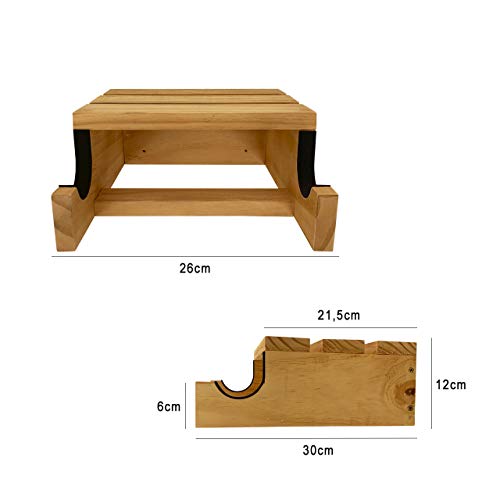 Suporte Para Bicicleta Madeira Pinus Tratada E Selada
