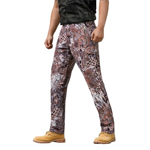 Pantalon cargo chaud pour homme imperméable idéal contre le froid avec ses poches à fermeture