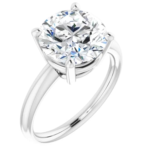 3 Ct. Round Brilliant Cut Lab Diamond Engagement Ring