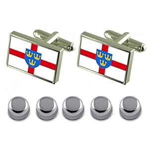 Select Gifts Hemdjurk Studs East Anglia County Engeland vlag manchetknopen