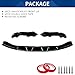 XPHAZZ Front Bumper Lip Compatible with BMW (2021-IN) G80 M3 G82 G83 M4 Competition Splitter MP-Style ABS Gloss Black