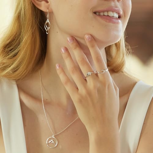 Boma Jewelry Sterling Silver Circle Mountain Pendant Necklace, 18 Inches3