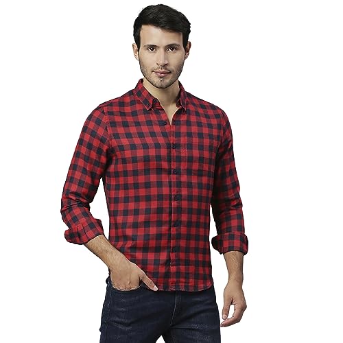 Image of Thomas Scott Men's Checkered Slim Fit Shirt