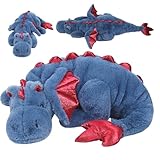  Ssguopte Toy en Peluche en Forme de Dragon de 43 Pouces Blue Mignon poupée Douce géante avec