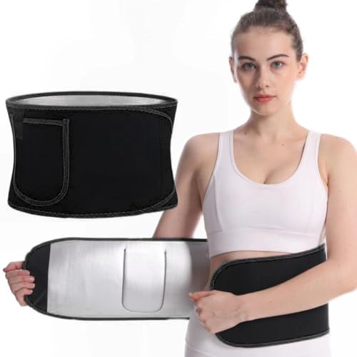 SGERUFZ Faja Reductora Mujer y Hombre, Faja Adelgazante Unisex, Cinturón Abdominal para Sudar y Quemar Grasa, Fitness y Deporte