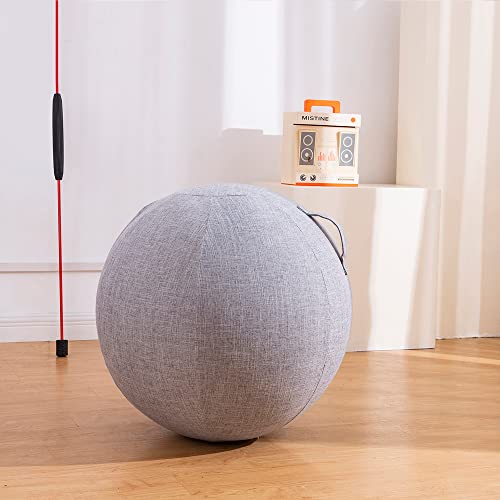 ELYAVO Cadeira de Bola de Exercício, Bola de Yoga com Tampa para Escritório Casa Bola de Estabilidad