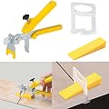 GenericBrands Upgrade VersionTile Leveling System 1/16 inchKit, 300pcs Tile Spacers Clips, 100pcs Reusable Wedges and 1pc Floor Tiles Pliers, Best Tile Tools Easy Installation