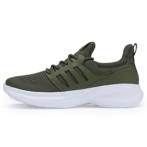 Image of Casbeam Mens Running Shoes Comfortable Lightweight Breathable Walking Shoes Lace-up Shoes Mesh Workout Casual Sports Shoes