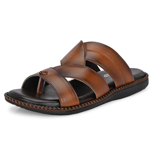Image of Centrino Sandal for Men | Grip Insole for Stability | Modern slipper Look with Straps | Comfortable Casual look sandal for Men's (9512)