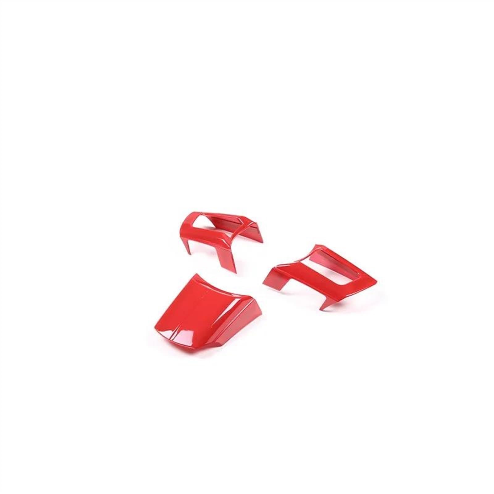 Piwine Rosso Car Styling Interior Steering Wheel Panel Trim Decorative Frame Sticker Accessories For Mazda Mx-5 Nc 2009-2014