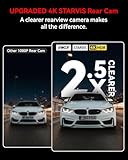 IIWEY 4K+4K Dash Cam Front and Rear, Dual STARVIS Sensor, 5G WiFi-6 (up to 20MB/s) with App, 128G SD Card Included, GPS, Dash Camera for Cars with 24/7 Parking Mode, 3.18 Inch IPS, 170° Wide Angle - Image 5
