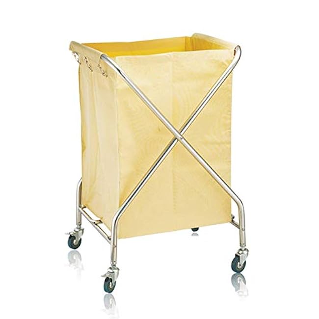 Hand Trucks Storage,Kitchen Movable Trolleys, Folding Laundry Sorter Cart with Universal Brake Wheel,Hotel Collection Trolley,Room Service Rolling Cart,Movable Cover-FkY8pGgK