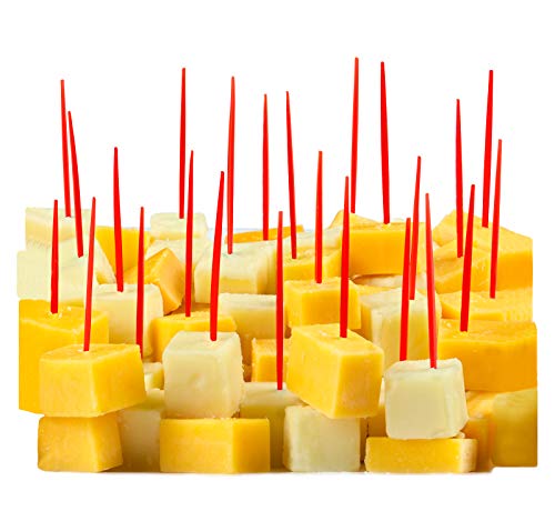 Red Toothpicks, 250 Short Plastic Food Picks, 2.5 Red Toothpicks, 250 Short Plastic Food Picks, 2.5