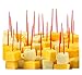 Red Plastic Toothpicks, 300 Short Plastic Food Picks, 2.5" Soodhalter Pic-A-Pic