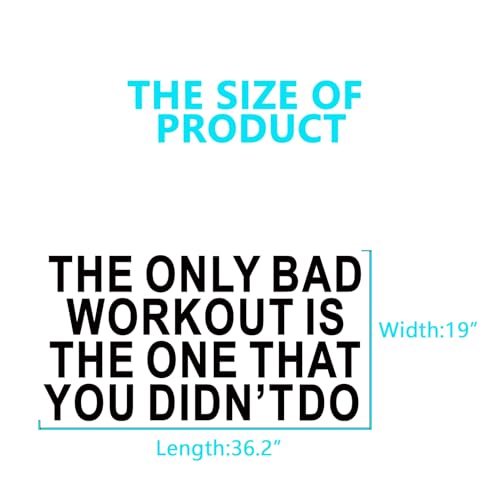 AnFigure Quotes Wall Decals for Gym: Peel and Stick 4-Step Easy to Apply - Removable 96%+ No Damage - Vinyl Motivational Office Garage Wall Stickers X-Large by AnFigure - Used condition - Image 2