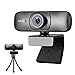 Produktbild Full HD 1080P Webcam mit Mikrofon für PC Desktop Laptop, Plug & Play USB 2.0 Kamera für Konferenz, Online-Unterricht, Videoanrufe mit drehbarem Clip, Full HD Pro, Schwarz