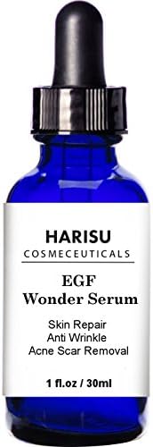 HARISU Cosmeceuticals Anti Wrinkle & Acne Scar Removal Wonder EGF Serum, 30ml,Helps Reduce the Appearance of Scars, Dark Spots Visibly, and Wrinkles, Burns.