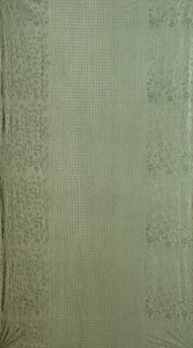 Image of Polyester Pyramid Punch Window /Door Curtains (Pack of 2) (7 Feet)(Fresh Green)
