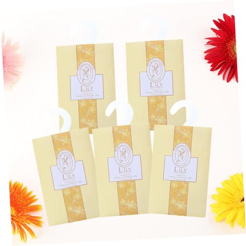 IMIKEYA 5 Peças Sachês Perfumados Para Carro Sacos De Sachês Para Gavetas Saco Perfumado Sachês Perf