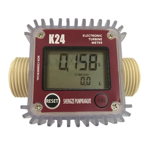 K24電子流量計センサー アドブルー、化学薬品、尿素、灯油、ガソリン、水、軽油(RED horizontal)