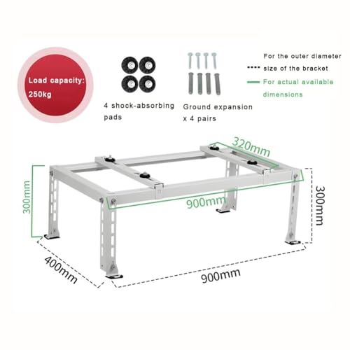 Support de condenseur robuste en acier renforcé pour unité mini-split