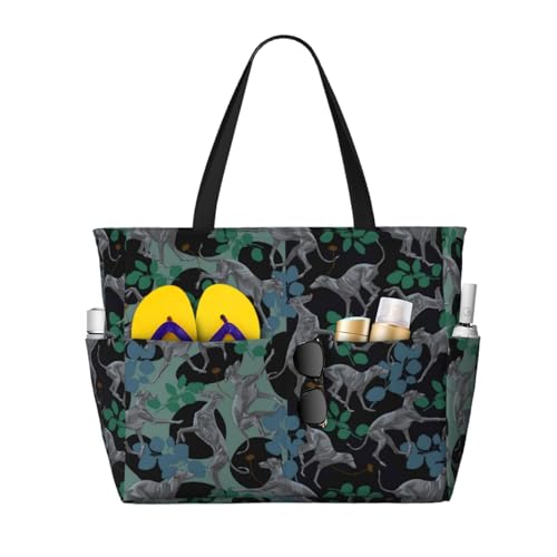 Sac de plage lévrier et cabas femme : affichez votre passion avec style