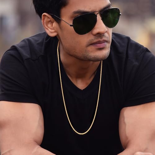 Necklace 14k Gold Chain for Women 2mm Rope Gold Chain Necklace Womens Men Non-Tarnish & Dainty Necklaces for Women Men All Lengths 16-26 Inches2