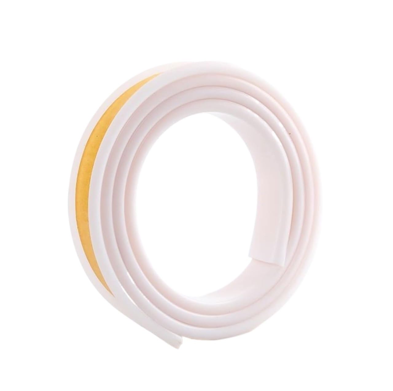Peel and stick molding, U Channel Edge, TPE, 6m Flexible Self Adhesive for Cabinet, Plywood, Table, Protector(White,9mm)