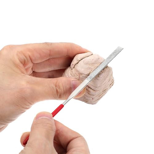 TIESOME 10 Stück Diamant Mini Feilen Set, 3mmx140mm Kleine Diamantfeilen Mini Metall Riffelfeilen Werkzeuge Für Präzisionsmetallarbeiten 3d druck Holzbearbeitung Schnitzwerkzeug