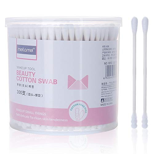 Baby Safety Cotton Swabs for Infant Baby Kid Ear Nose Clean White Cotton Double Tipped Natural Paper Sticks Spiral Head Multipurpose Cotton Buds Cleaning Sticks (M552)