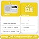 LEMEGA PR2-Max Tragbares Digitalradio DAB,Kleines Radio mit Netzstecker(DAB+,UKW,Bluetooth 5.3,Akku,Kopfhörer-Anschluss,40 Voreinstellungen,Doppelter Wecker,Einschlaf-Timer) Küchenradio DAB+,Grau