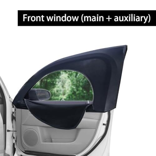 Tendine Confezione da 4 tendine parasole per auto con cerniera interna Per Peugeot 206 (2004-2008), protezione UV e privacy