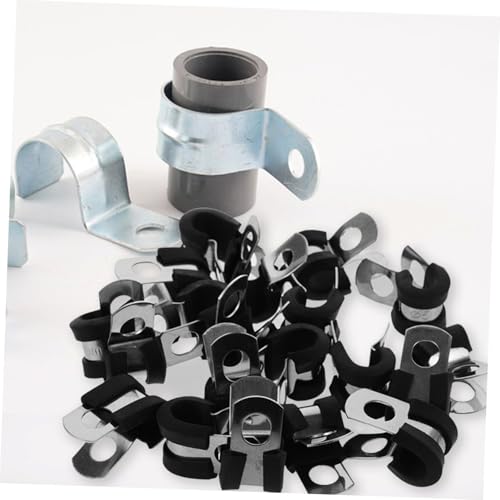 Abrazaderas de cable acolchadas y aisladas UPKOCH con goma protectora 7
