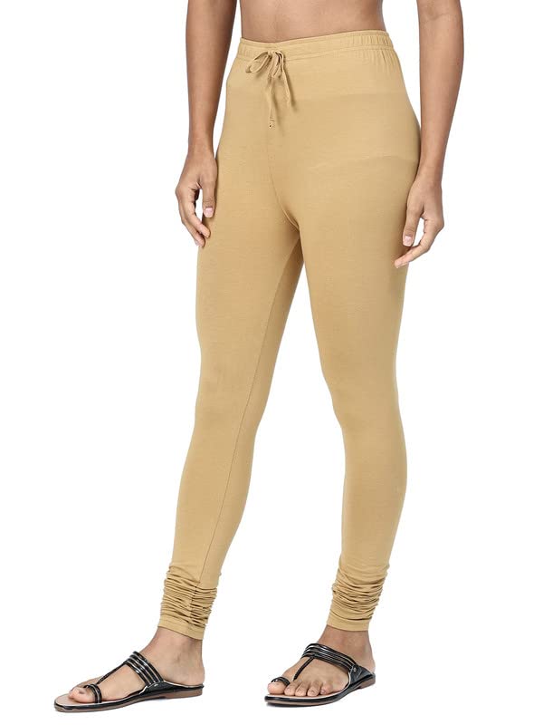Image of Robinbosky Cotton Churidhar Leggings for Women - Stylish, Stretchable & Flattering Fit for All-Day Comfort