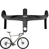 Manillar integrado para bicicleta de carretera | Manillar de bicicleta de carretera integrado de fibra de carbono - Manillar de bicicleta de carretera integrado, manillares de carbono, barras de caída