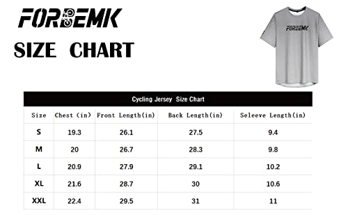 Forbemk Men's Bike Shirts Short Sleeve Quick Dry&Moisture-Wicking Running Hiking Cycling Jerseys Bike Clothing Bicycle Shirt-Light Brown-L #TOP6