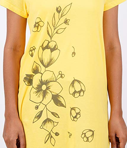 Image of Pride Apparel Printed Women's Cotton Knee Length Night Gown /Night Dress /Nighty